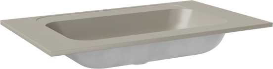 Balmani Tablo Strada plan simple top solid soie grise matte 90 x 55 cm