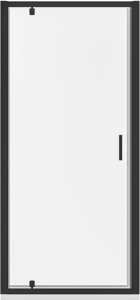 Luca Varess Vidor douche draaideur 90 x 190 cm helder glas mat zwart profiel