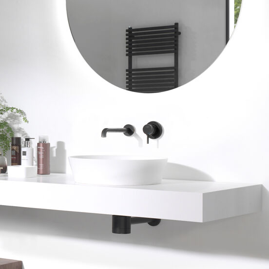 Balmani Still waskom matte Solid Surface rond Ø 42,5 cm