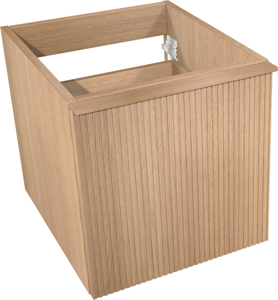Balmani Forma meuble sous-lavabo suspendu 45 x 55 cm chêne naturel 2 tiroirs