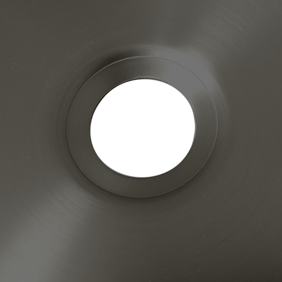 Balmani Accia vasque à poser acier inoxydable Brushed GunMetal rond Ø 36 cm