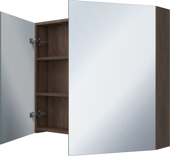 Storke Reflecta spiegelkast 95 x 75 cm notelaar