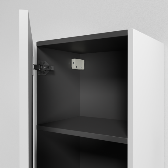 Linie Lado zwevende badkamerkast mat wit 35 x 30 x 170 cm