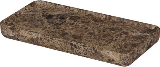 Balmani Tray wandplank Dark Emperador marmer 25 x 12 cm