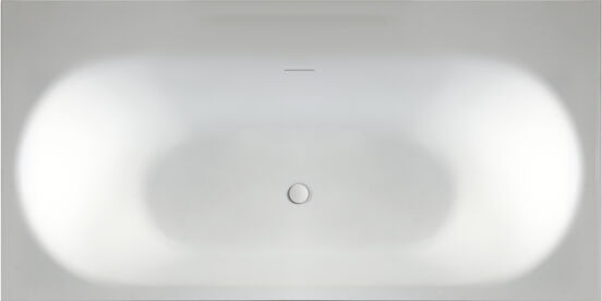Balmani Rallanta Cresta baignoire encastrable double 180 x 90 cm Solid Surface blanc mat