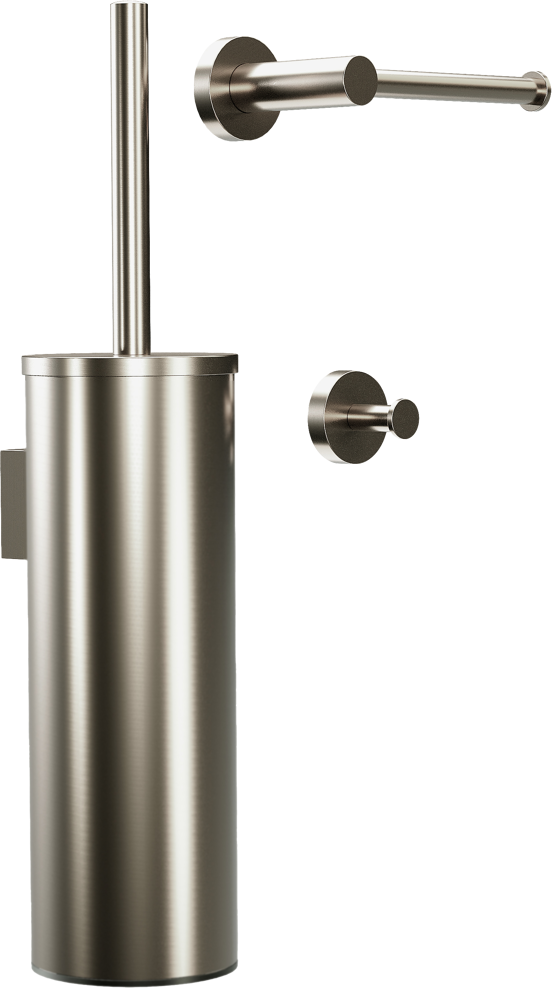 Blaufoss Harmony WC-Zubehör-Set, Brushed CoolMetal