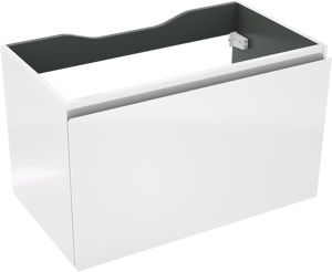 Linie Lado zwevende wastafelonderkast 80 x 46 cm hoogglans wit 1 lade