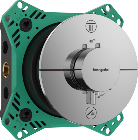 Hansgrohe Showerselect Comfort S inbouw thermostaat 2 uitgangen glanzend chroom