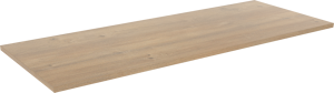 Linie Lado Einzel- oder Doppelwaschtischplatte, Melamin Eiche Natur, 120 x 46 cm