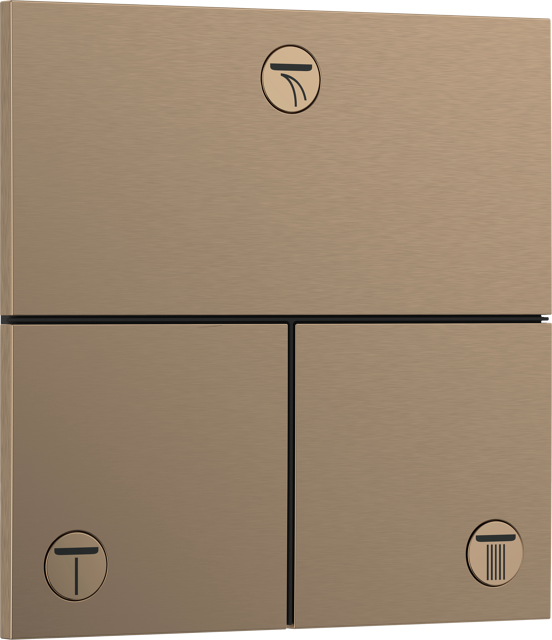 Hansgrohe Showerselect Comfort E inbouw mengkraan brushed bronze