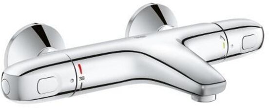 Grohe Grohtherm 1000 Thermostat Badewannen-Armatur, Chrom glänzend
