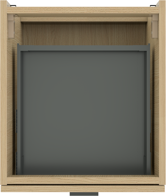 Artis natural oak basin cab. 2 drawers 45cm