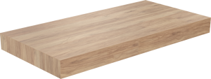 Storke Kada Einzelwaschtischplatte, Teak rustikal, hpl 105 x 52 cm