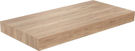 Storke Kada Einzelwaschtischplatte, Teak rustikal, hpl 105 x 52 cm
