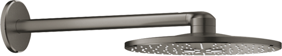 Grohe Rainshower SmartActive 310 ronde regendouchekop met muursteun 31 cm Brushed Hard Graphite