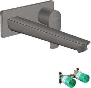 Hansgrohe Talis E robinet de lavabo à encastrer brushed black chrome incl élément intégré