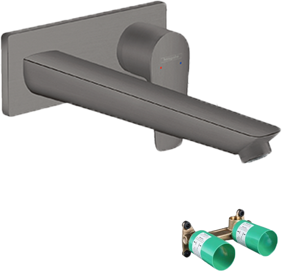 Hansgrohe Talis E robinet de lavabo à encastrer brushed black chrome incl élément intégré