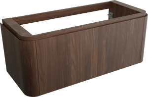 Balmani Moon meuble sous-vasque suspendu 130 x 55 cm noyer Américain 2 tiroirs