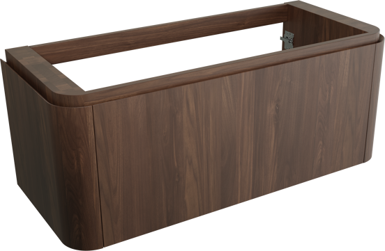 Balmani Moon meuble sous-lavabo suspendu 130 x 55 cm noyer Américain 2 tiroirs