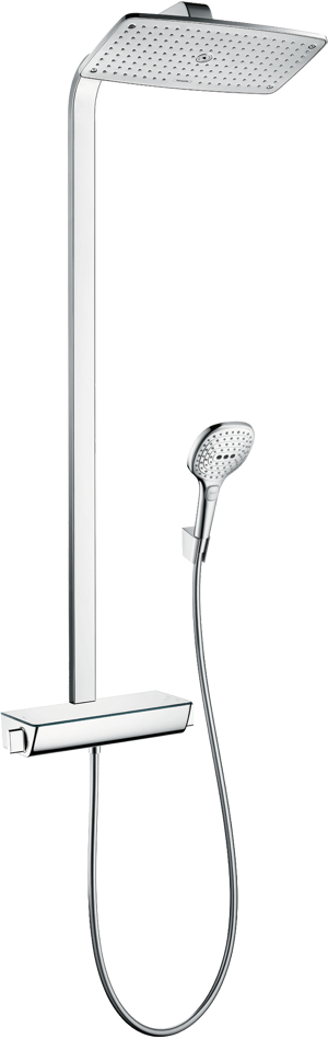 Hansgrohe Raindance Select E 360 thermostatische tablet regendoucheset glanzend chroom