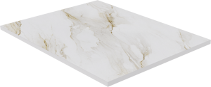 Luca Varess Suite receveur de douche 120 x 90 cm marbre composite Marble Gold 