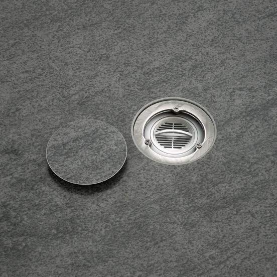 Balmani Studio Duschwanne: 120 x 90 cm, Keramik, Basalt Black