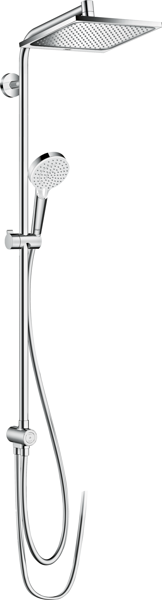 Hansgrohe Crometta E240 colonne de douche de pluie chrome brillant