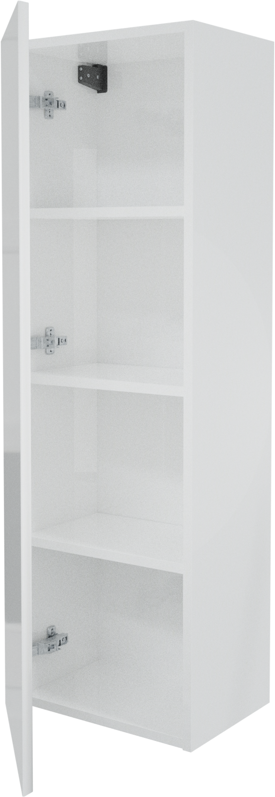 Storke Edge colonne salle de bains suspendue blanc brillant 40 x 30 x 125 cm