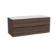 Storke Edge meuble salle de bains avec tablette pour vasques Tavola