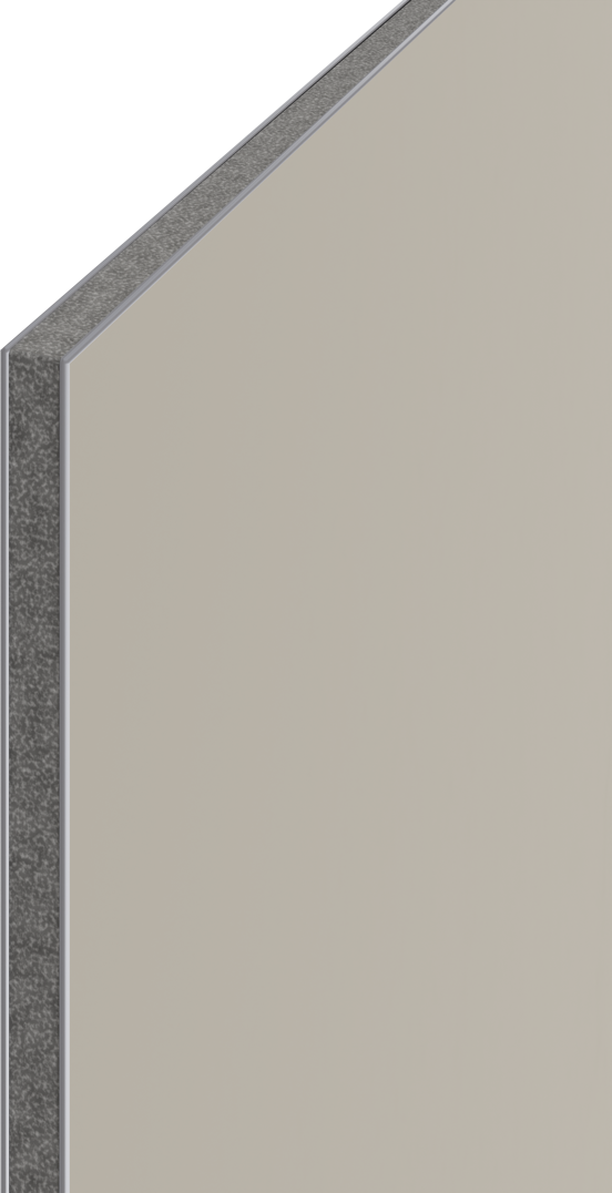 Luca Varess Artdeco revêtement mural de douche 120 x 244 cm alu-composite beige mat