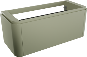Balmani Moon meuble sous-vasque suspendu 130 x 55 cm vert sauge 2 tiroirs