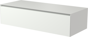 Balmani Mitra Elements zwevende wastafelonderkast 120 x 50 cm mat wit 1 lade