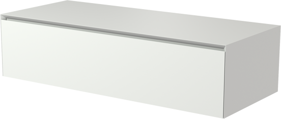 Balmani Mitra Elements zwevende wastafelonderkast 120 x 50 cm mat wit 1 lade