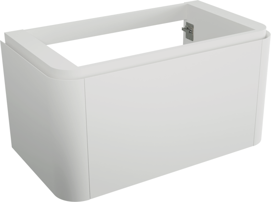 Balmani Moon meuble sous-vasque suspendu 100 x 55 cm blanc mat 2 tiroirs