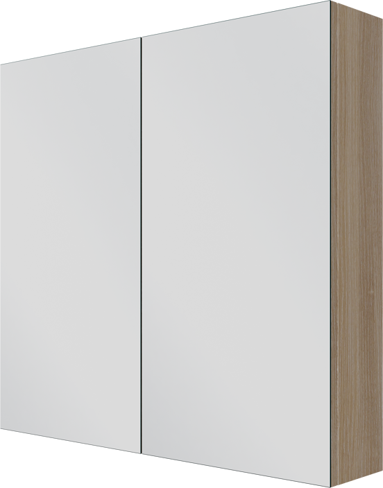 Linie Montro armoire de toilette 80 x 75 cm chêne clair