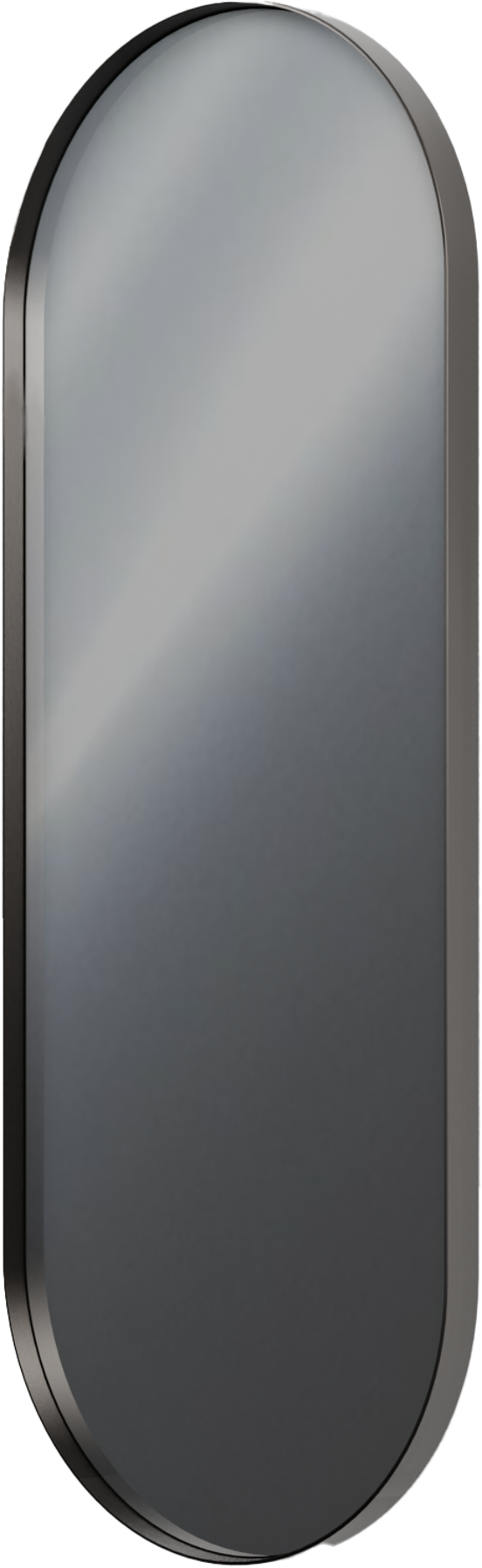 Balmani Giro Oval miroir ovale Brushed Gunmetal Brushed GunMetal 42 x 110 cm