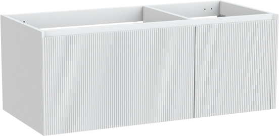 Balmani Fila zwevende wastafelonderkast 120 x 55 cm asymmetrisch links mat wit 4 lades