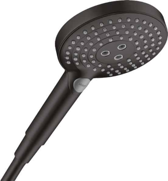 Hansgrohe Raindance Select S120 douchette 3 fonctions de jet noir mat