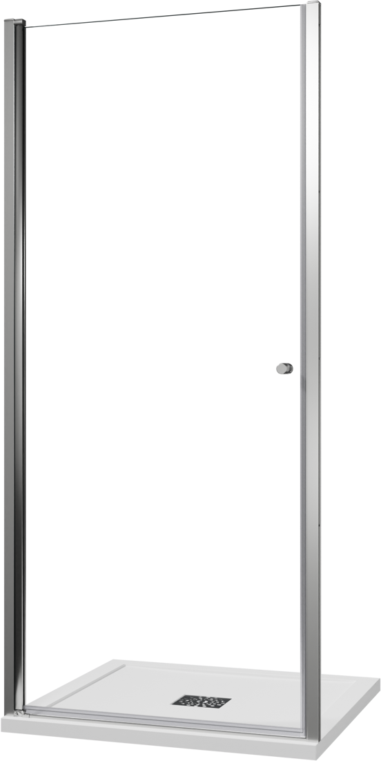 Luca Varess Kuresa douche draaideur 95 x 200 cm helder glas glanzend chroom profiel