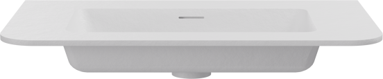 Storke Mata Soft plan simple solid surface blanc mat 80 x 46 cm