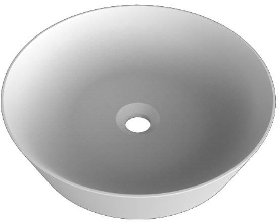 Balmani Still waskom matte Solid Surface rond Ø 42,5 cm
