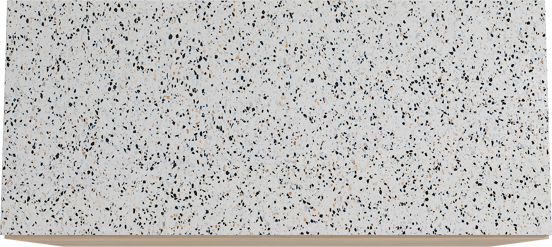 Storke Edge meuble salle de bains à poser 120 x 52 cm chêne brut avec Tavola tablette simple ou double en blanc/noir mat terrazzo