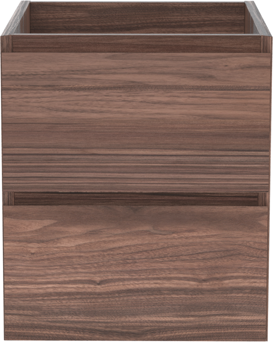Balmani Mitra zwevende wastafelonderkast 45 x 55 cm fineer notenhout 2 lades