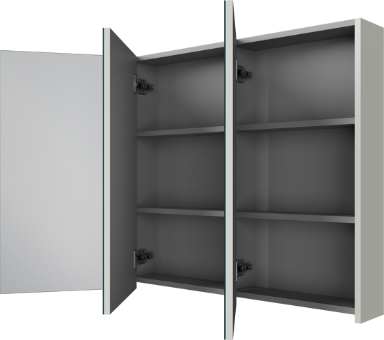 Linie Montro spiegelkast 120 x 75 cm greige