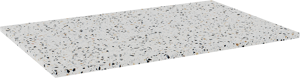Balmani Stretto enkel tablet Bianco Nero terrazzo 90 x 55 cm