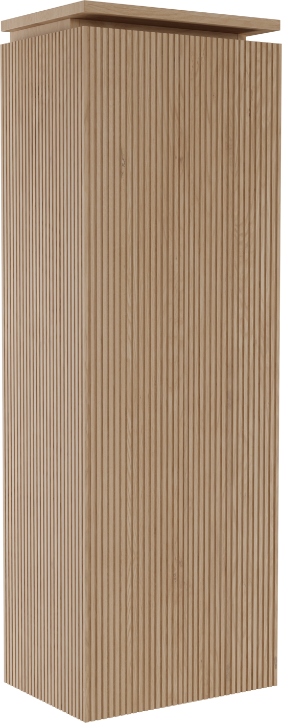 Balmani Eclips colonne salle de bains suspendu gauche chêne naturel 44 x 32 x 130 cm Nervure sym. vert.