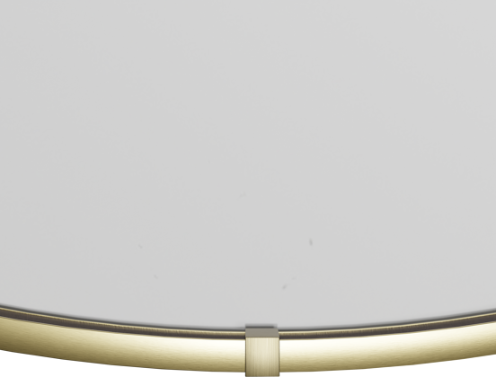 Balmani Secret miroir rond Brushed Champagne Gold lumineux et anti-buée Ø 60 cm