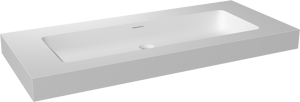Storke Mata High enkele wastafel matte Solid Surface 120 x 52 cm
