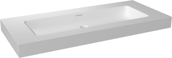 Storke Mata High Einzelwaschtisch, Solid Surface matt, 120 x 52 cm