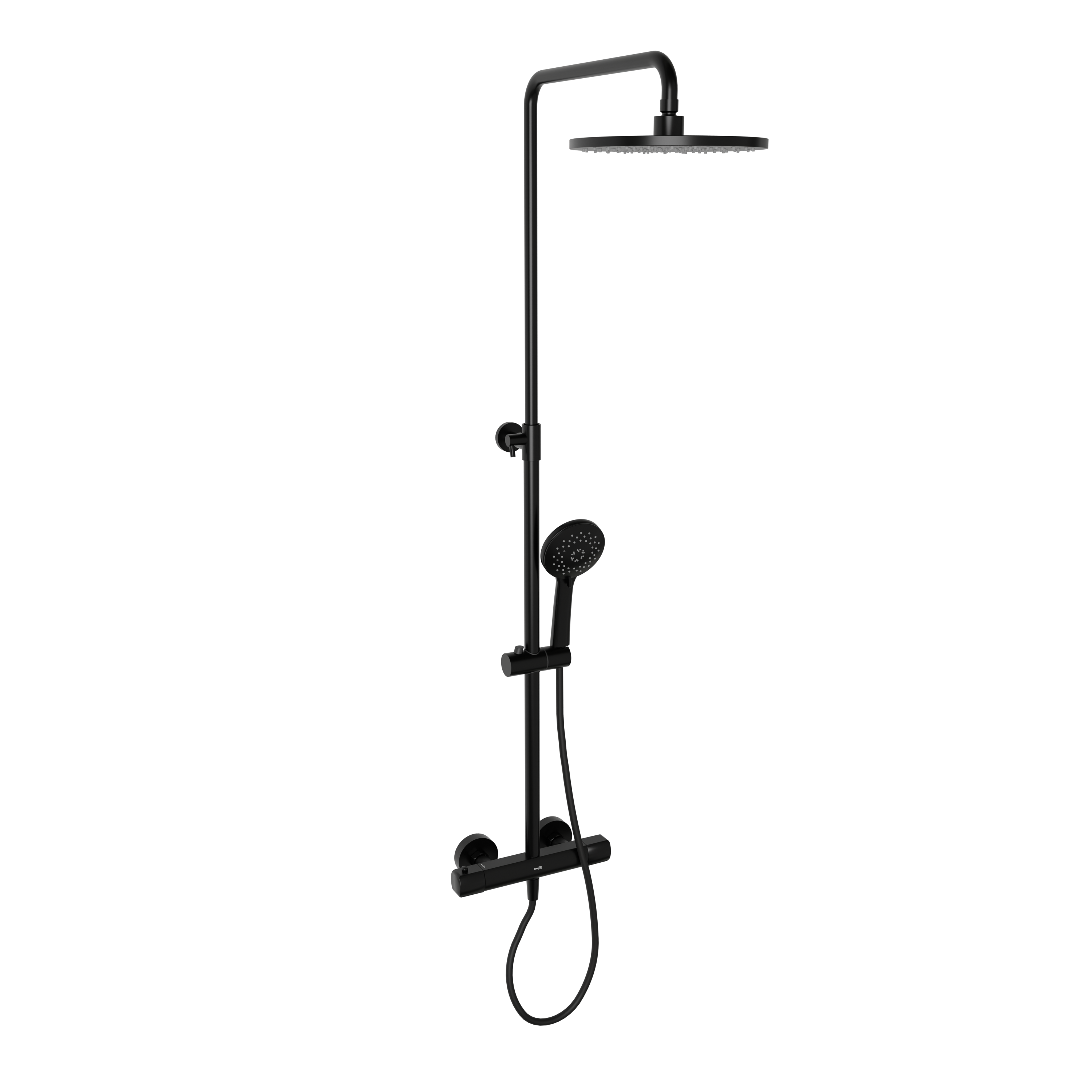 Blaufoss Bodan 250 regendoucheset thermostatische kraan mat zwart
